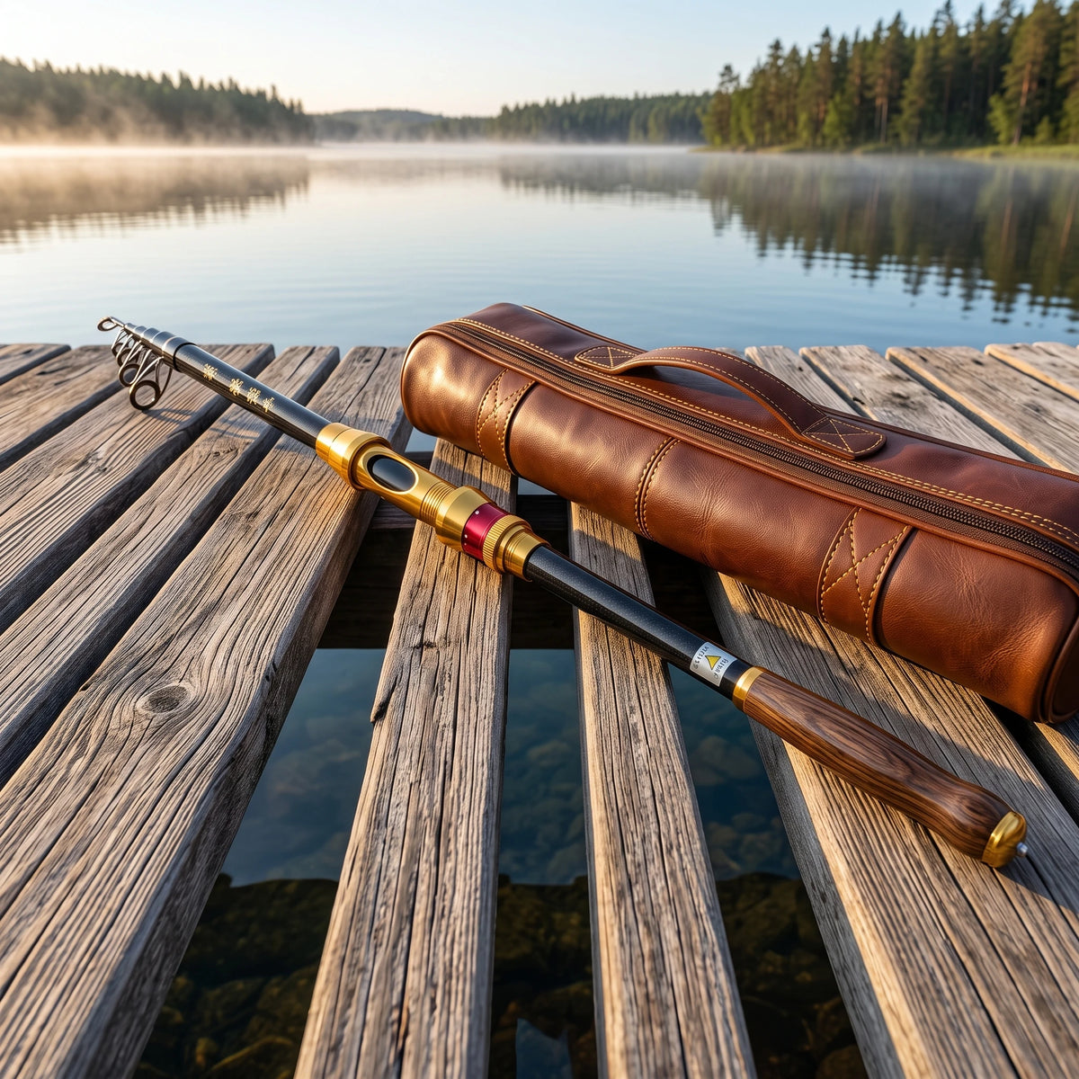 Multi Sizes Telescopic Carbon Fishing Rod Wood EVA Grip Portable Travel Spinning Rod Lightweight Fishing Pole for Angler Gear