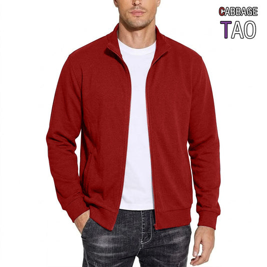 Mens New Sweatshirts Autumn Spring Gym Hooded Coats Long Sleeve Knitted Cardigan Jackets Color Premium Work Outerwear for Men