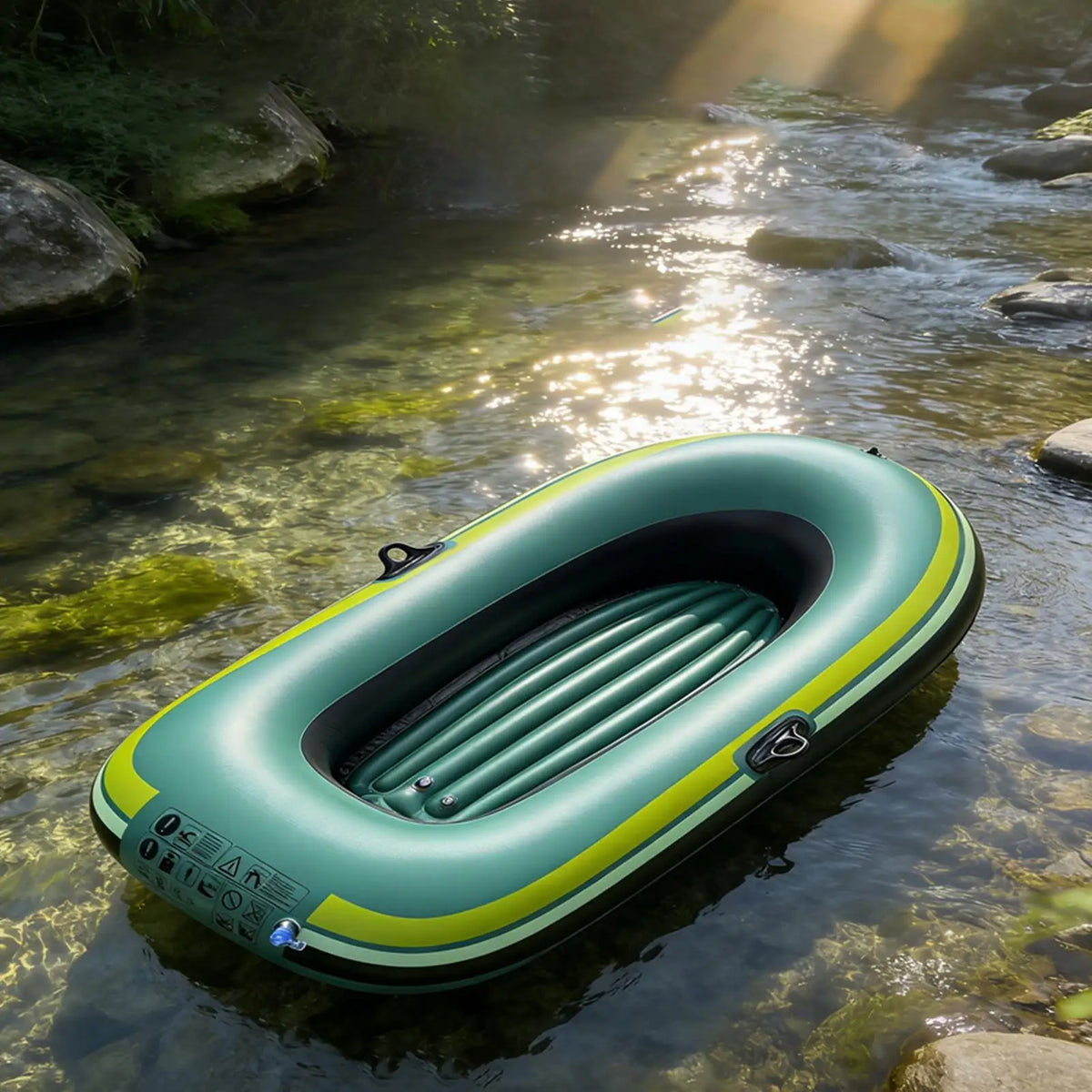 140x90cm inflatable rubber boat water leisure inflatable boat inflatable boat 1-person inflatable fishing boat drifting boat