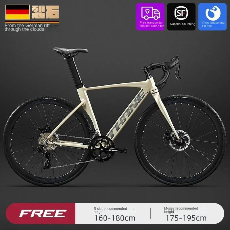 700C Curved Handle Road Bicycle 27 Speed Oil Disc Brake Gravel Bike Ultralight Aluminum Alloy Frame Aldult Road Racing Bicicleta