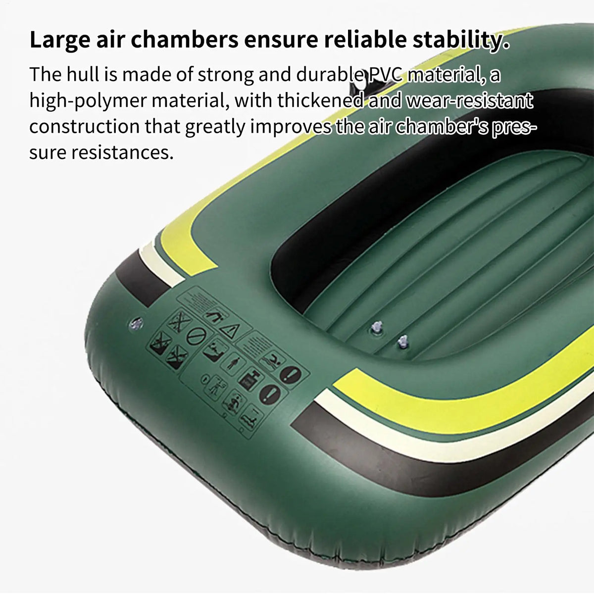 140x90cm inflatable rubber boat water leisure inflatable boat inflatable boat 1-person inflatable fishing boat drifting boat