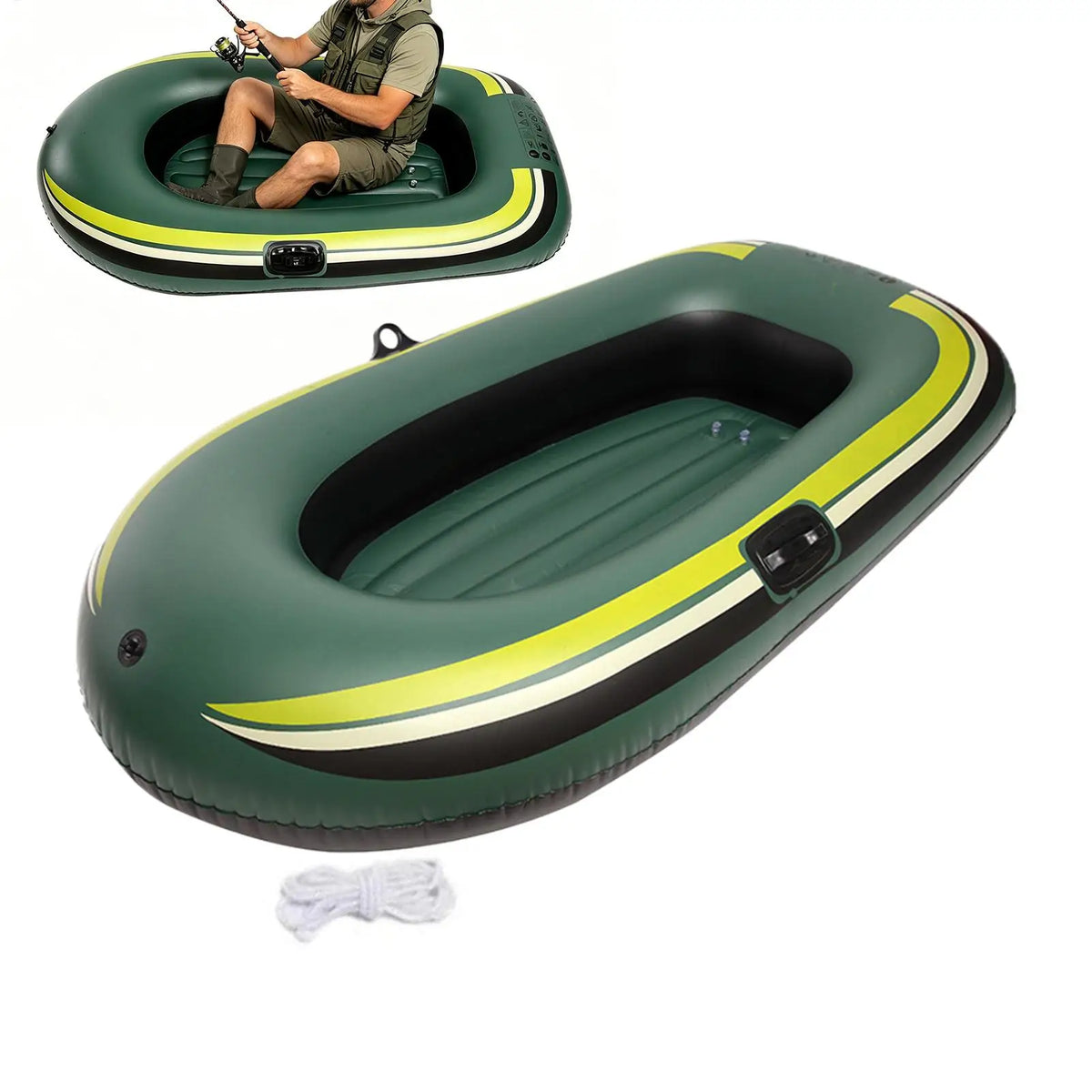 140x90cm inflatable rubber boat water leisure inflatable boat inflatable boat 1-person inflatable fishing boat drifting boat